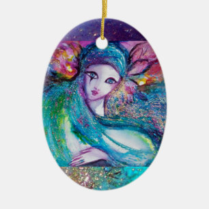 MASK IN BLUE, Monogram Keramisch Ornament