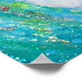 MASK IN BLUE-/Venetiaanse maskerade-facetten Poster (Hoek)