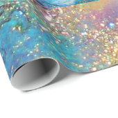 MASK IN BLUE/Venetiaanse maskerade maskers Cadeaupapier (Rol Hoek)