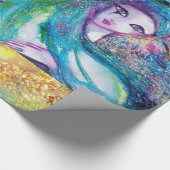 MASK IN BLUE/Venetiaanse maskerade maskers Cadeaupapier (Hoek)