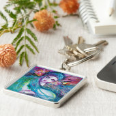 MASK IN BLUE/Venetiaanse maskerade maskers Sleutelhanger (Zijkant)