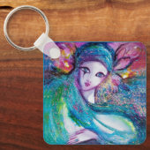 MASK IN BLUE/Venetiaanse maskerade maskers Sleutelhanger (Voorkant)