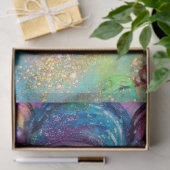 MASK IN BLUE/Venetiaanse maskerade maskers Tissuepapier (Geschenk)