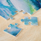 MASK IN BLUE/Venetiaanse Masquerade Ball, blauwgro Legpuzzel (Zijkant)