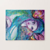 MASK IN BLUE/Venetiaanse Masquerade Ball, blauwgro Legpuzzel (Horizontaal)