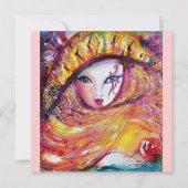 MASK IN GEEL Carnival Masquerade Party Kaart (Voorkant)