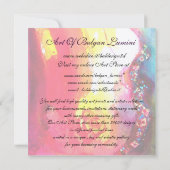 MASK IN GEEL Carnival Masquerade Party Kaart (Achterkant)