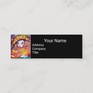 MASK IN GEEL MET ROSE Beauty Makeup Artist Mini Visitekaartje