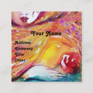 MASK IN GEEL MET ROSE Beauty Makeup Artist Vierkante Visitekaartje