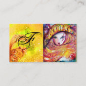 MASK IN GEEL MET ROSE Beauty Makeup Artist Visitekaartje (Achterkant)