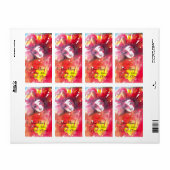 MASK IN RED 2 ETIKET (Full Sheet)