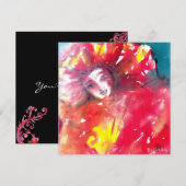 MASK IN RED 2 / MARDI GRAS MASQUERADE PARTIJ KAART (Voorkant / Achterkant)