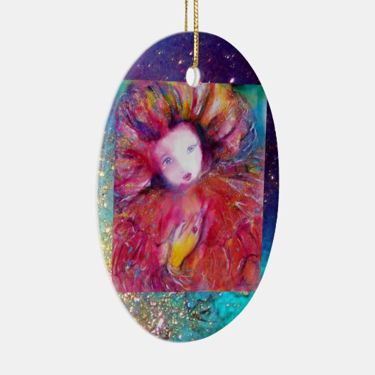 MASK IN RED, Monogram Keramisch Ornament (Rechts)