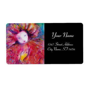 MASK IN RED Venetian Masquerade Black Etiket