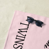 Mask Lady Theater Gemini Zodiac Symbol Strandlaken (In situ)