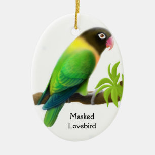 Mask Love Bird Ornament