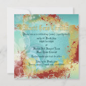 Mask masquerade venetian mardi gras party kaart (Achterkant)