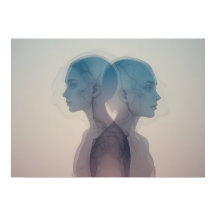 Mask of Emotions Poster Abstracte muurkunst