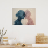 Mask of Emotions Poster Abstracte muurkunst (Keuken)