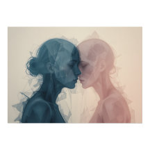 Mask of Emotions Poster Abstracte muurkunst