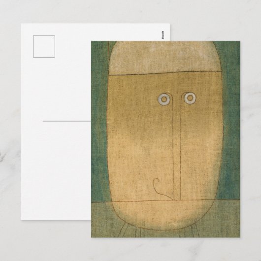 Mask of Fear van Paul Klee Feestdagenkaart (Voorkant / Achterkant)