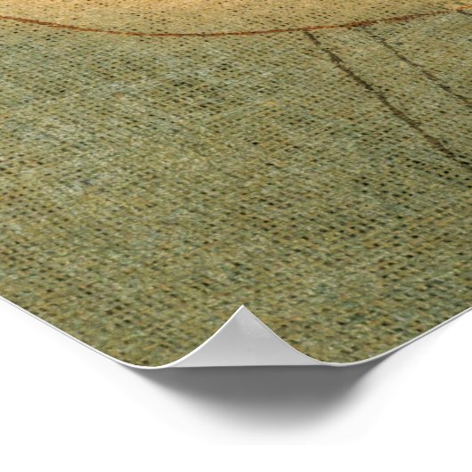 Mask of Fear van Paul Klee Poster (Hoek)