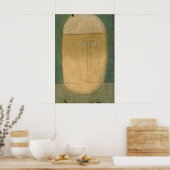 Mask of Fear van Paul Klee Poster (Keuken)