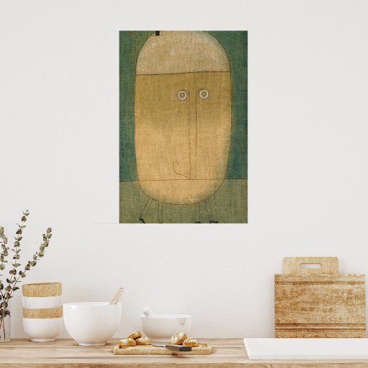 Mask of Fear van Paul Klee Poster (Keuken)