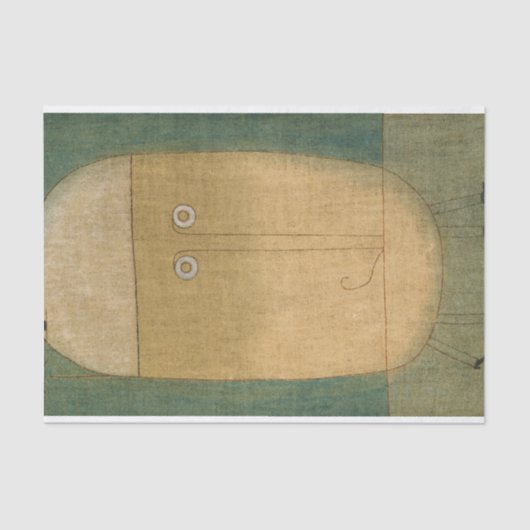 Mask of Fear van Paul Klee Tissuepapier (Voorkant)