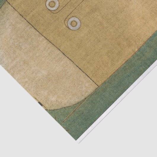 Mask of Fear van Paul Klee Tissuepapier (Detail)