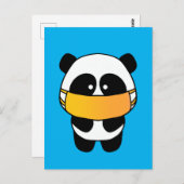 Mask Panda Briefkaart (Voorkant / Achterkant)