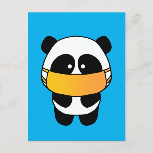 Mask Panda Briefkaart (Voorkant)