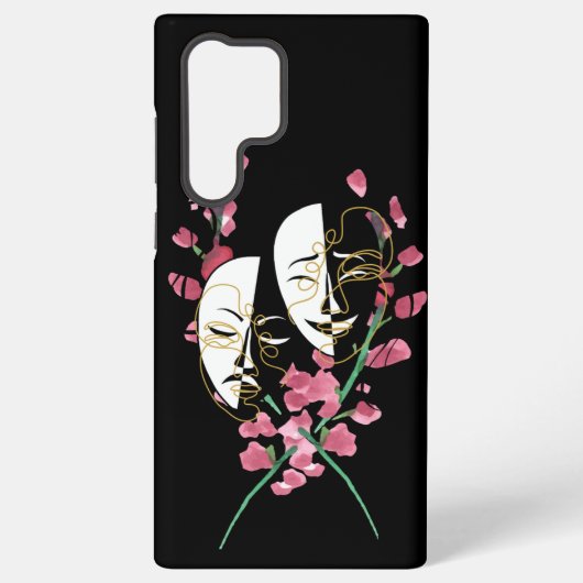 Mask phone case samsung galaxy hoesje (Achterkant)