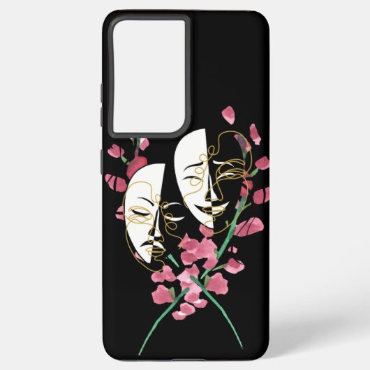 Mask phone case samsung galaxy hoesje (Achterkant)