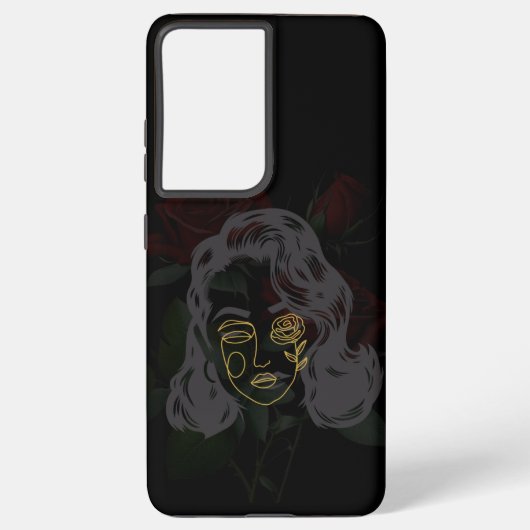 Mask phone case samsung galaxy hoesje (Achterkant)