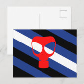 Mask Pride Vlag Briefkaart (Voorkant / Achterkant)
