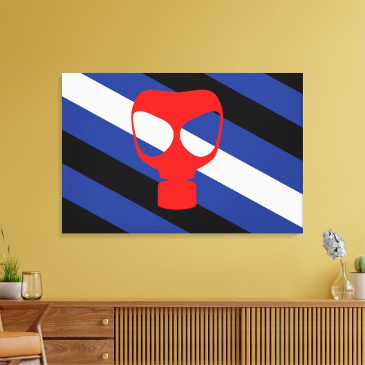 Mask Pride Vlag Canvas Afdruk (Insitu (Woonkamer))