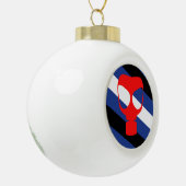Mask Pride Vlag Keramische Bal Ornament (Links)