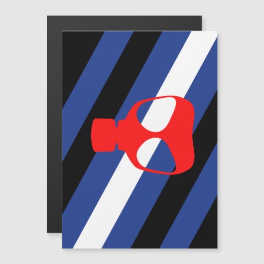 Mask Pride Vlag Magnetische Uitnodiging (Voorkant / Achterkant)