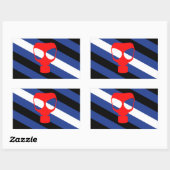 Mask Pride Vlag Rechthoekige Sticker (Vel)