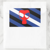 Mask Pride Vlag Rechthoekige Sticker (Tas)