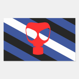 Mask Pride Vlag Rechthoekige Sticker
