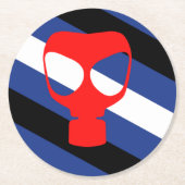 Mask Pride Vlag Ronde Kartonnen Onderzetter (Voorkant)