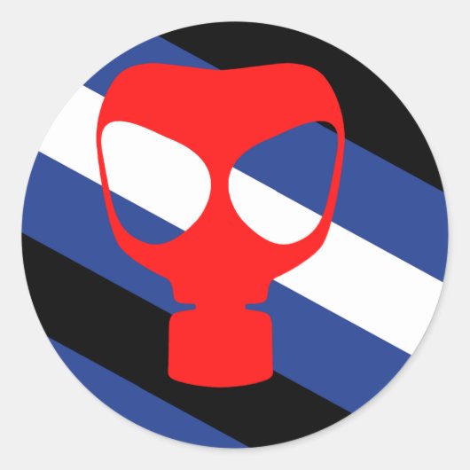Mask Pride Vlag Ronde Sticker (Voorkant)