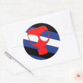 Mask Pride Vlag Ronde Sticker (Envelop)