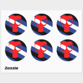 Mask Pride Vlag Ronde Sticker (Vel)