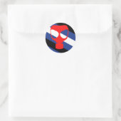 Mask Pride Vlag Ronde Sticker (Tas)