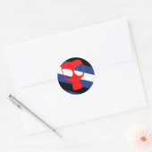 Mask Pride Vlag Ronde Sticker (Envelop)