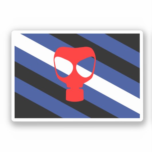 Mask Pride Vlag Sticker (Voorkant)