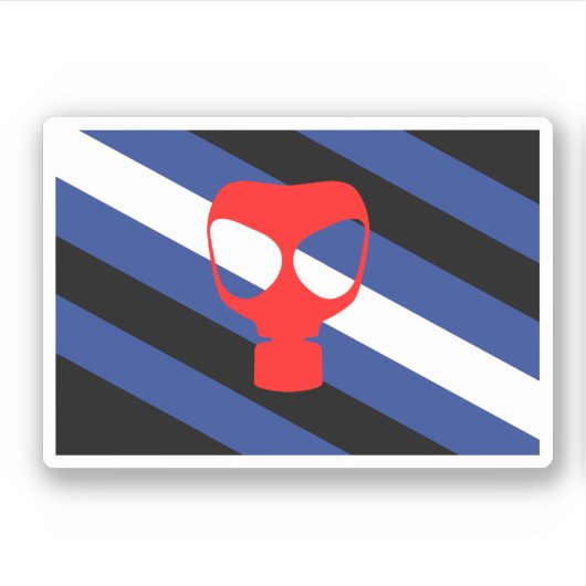 Mask Pride Vlag Sticker (Voorkant)